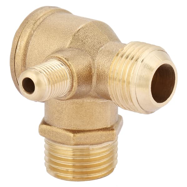 【NX】Utvendig gjenge 90 grader Messing Luftkompressor Tilbakeslagsventil Reservedeler 20*19*10mm