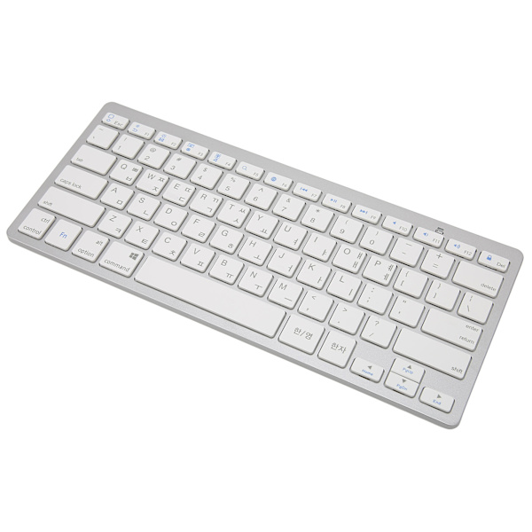 Trådløst tastatur Mini 78 taster Ultratynn bærbar hvit datamaskin tastatur for Android for OS X for IOS for Windows Koreansk