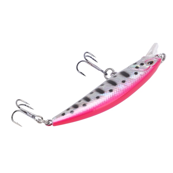 Fiskedrag 3D Vivid Eyes 6,8 cm ABS Plast Slitstark Naturlig Robust Minnow Lure för havsvatten Sötvatten Färg 7