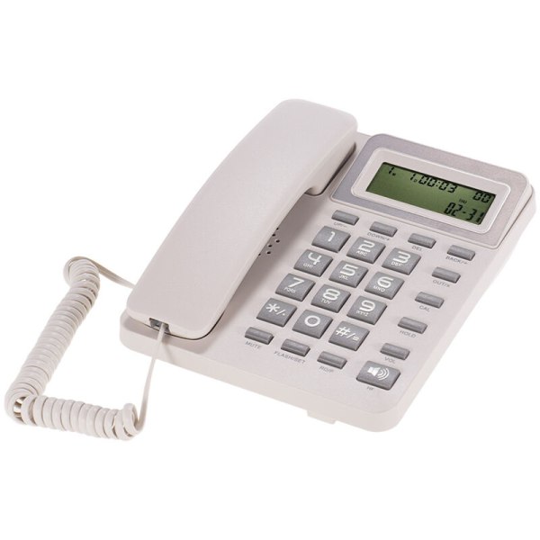 TSD-813 engelsk version fastnettelefon med ledning beige
