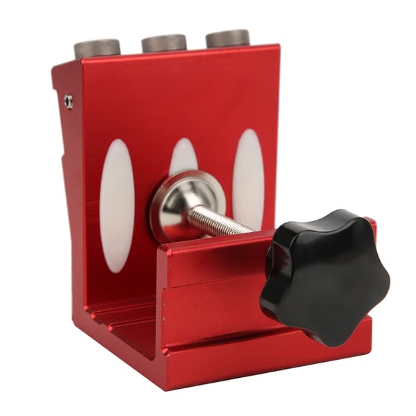 【NX】Lommehullboreguide Aluminiumlegering Husholdnings Trebearbeiding Hullstanseverktøy Rød/BlåRød