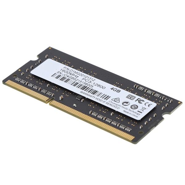 DDR3 RAM alumiinikotelolla Suorituskykyinen SODIMM DDR3‑1600MHz PC3‑12800 Kannettava muisti 4GB
