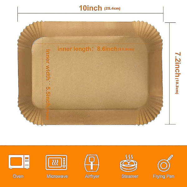 Luftfritöspappersark 100 st för Ninja - Non Stick Steamer Mat