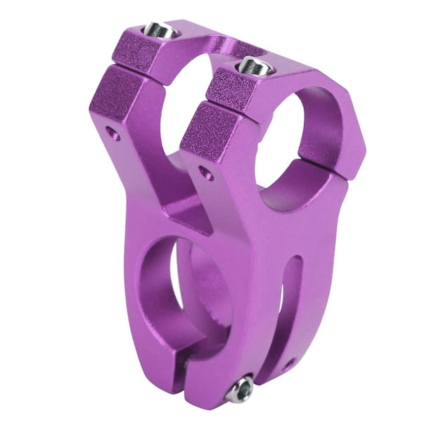 LUNJE 31,8X45MM Mountainbike Styre Stem Aluminiumlegering Hul Kort Styre RiserPurple