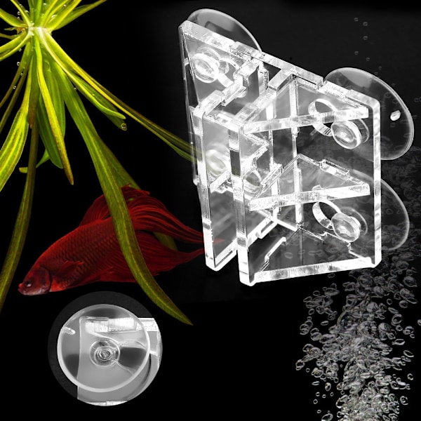 Fish Tank Sugkopp Spacer Akvarium skiljevägg Isolation Board Clip Support Hållare BIG