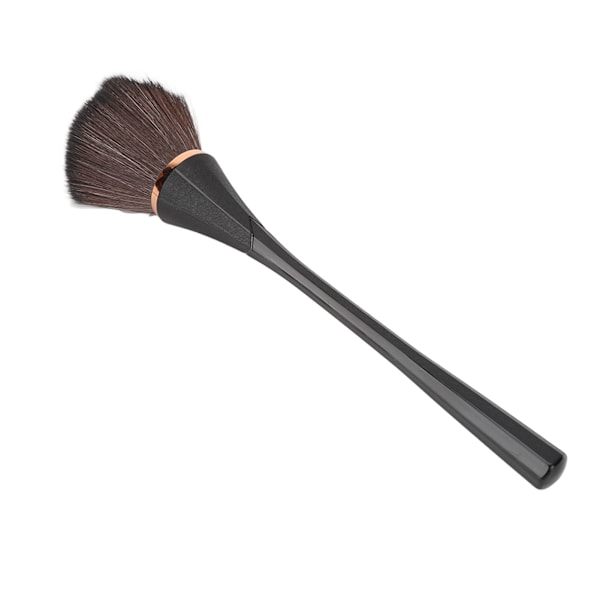 Sminkborste Mjuk Rik Borst Smalt hår Toppar Oversize Fluffigt Starkt Powder Grip Ability Borste Svart