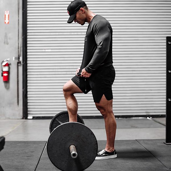 Gym Fitness Shorts för män Snabbtorkande träningsshorts Korta löparbyxor