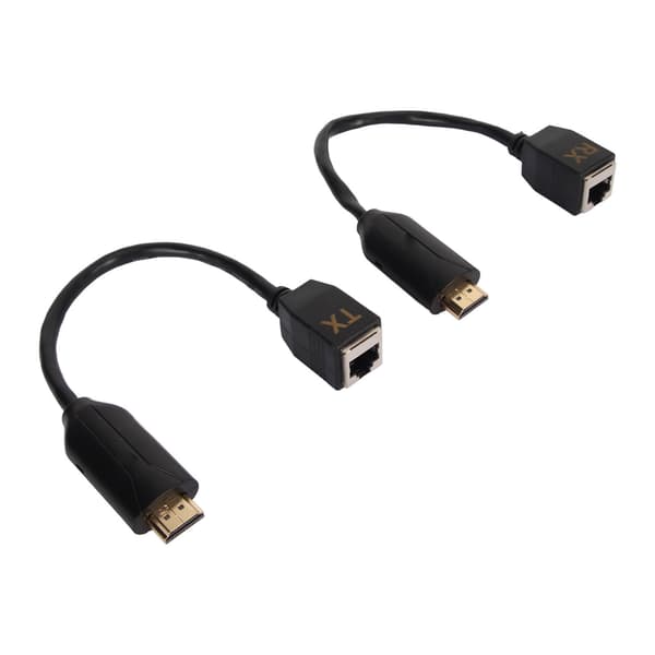 HD Multimedia Interface Extender Full HD 1080p over Cat5e Cat6 Opptil 196,8 fot RJ45 Ethernet-sender/mottaker 100‑240V EU-plugg