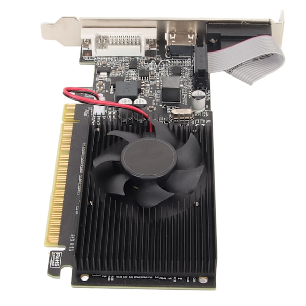 GT210 1G DDR3 grafikkort med kylfläkt 64 bitars stöd VGA DVI HD Multimedia Interface DirectX10.1 PC grafikkort