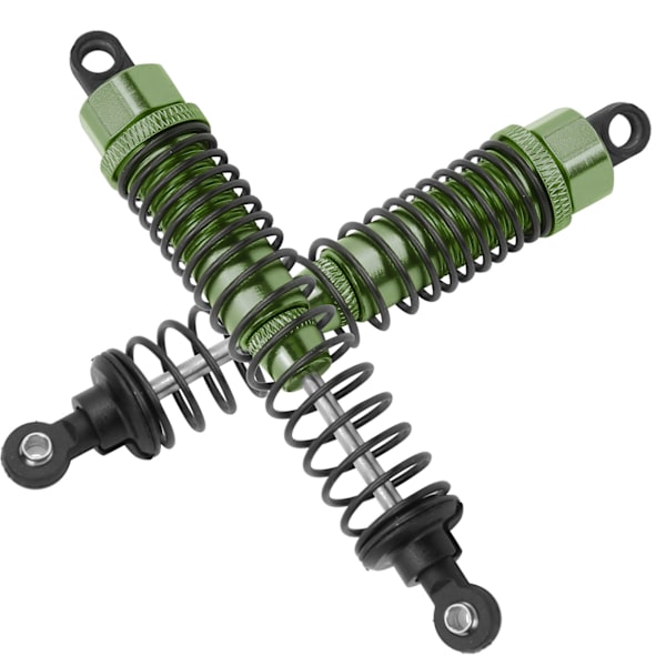 2 stk 108mm RC metallstøtdempere for TRAXXAS SLASH 2WD RC bil oppgraderingsdeler Grønn