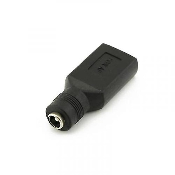 USB naaras - 5,5 mm x 2,1 mm naaras tasavirtamuuntimen power sovittimen liitin