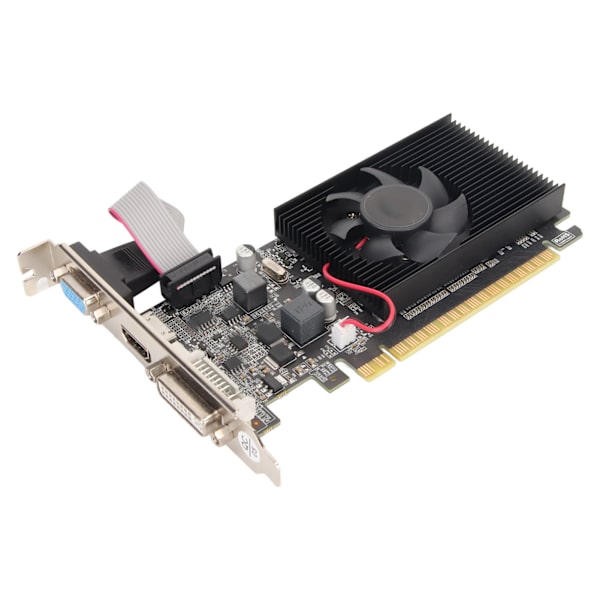 GT210 1G DDR3 näytönohjain jäähdytystuulettimella 64-bittinen tuki VGA DVI HD Multimedia Interface DirectX10.1 PC-näytönohjain