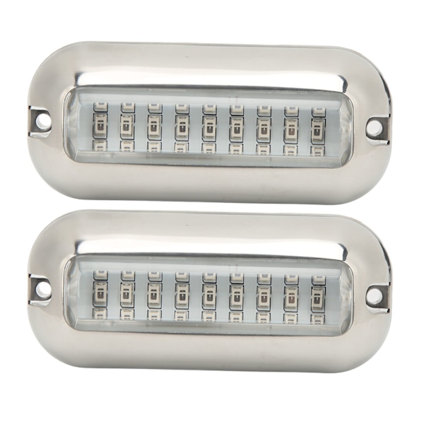 2 kpl Marine LED-valot 3,5W vedenkestävä peräpeilin veneen vedenalainen upotettava lamppu