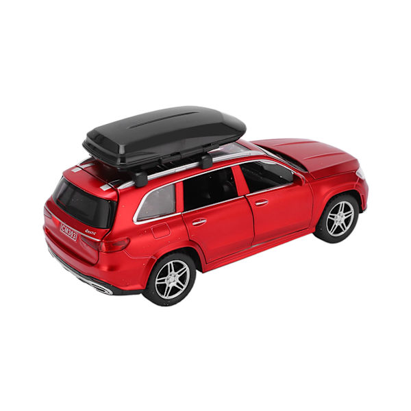 1/32 Legering Die-Cast Modellbilar Dra tillbaka Elektroniska Leksaker Fordon med Ljud och Ljus för Barn Present Röd