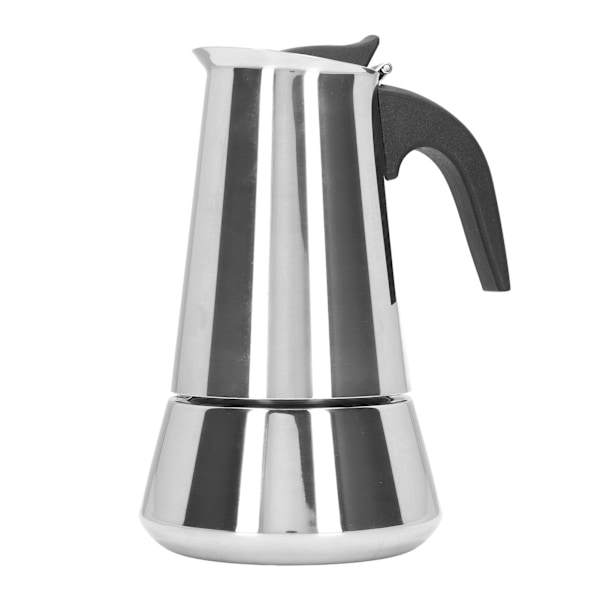 Moka Pot Matklassad spishäll i rostfritt stål Italiensk kaffebryggare för hemresekontor(304) Pot nr. 6 Big Belly 300ML