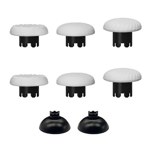 10-i-1 joystick-sæt til PS5 Edge Dualsense-controller, udskiftelige tommelfingre, joystickgreb og 4 paddles, sort Black