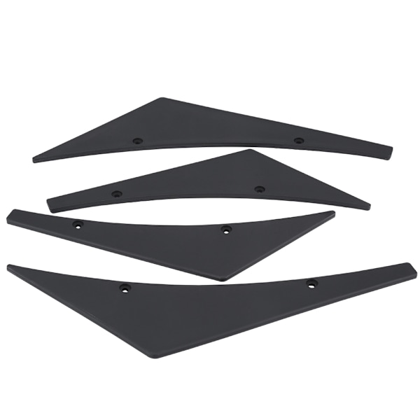 4kpl Auton etupuskurin huulijakajan evät Canards Body Spoiler Universal Musta