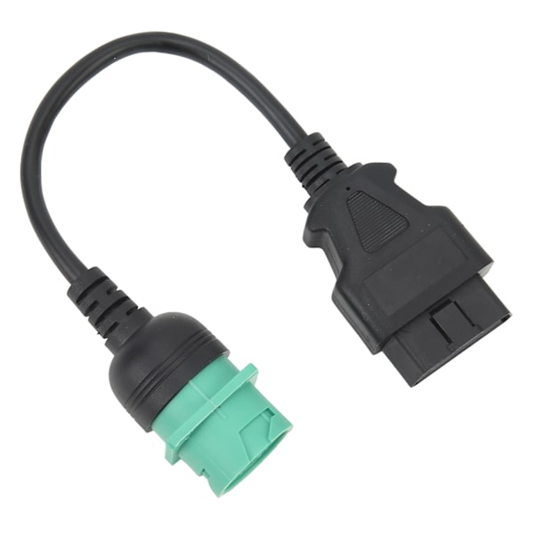 OBD2 lastbil diagnostisk kabeladapter 9-stift hane till 16 stift honkontakt utbyte för Cummins dieselmotor