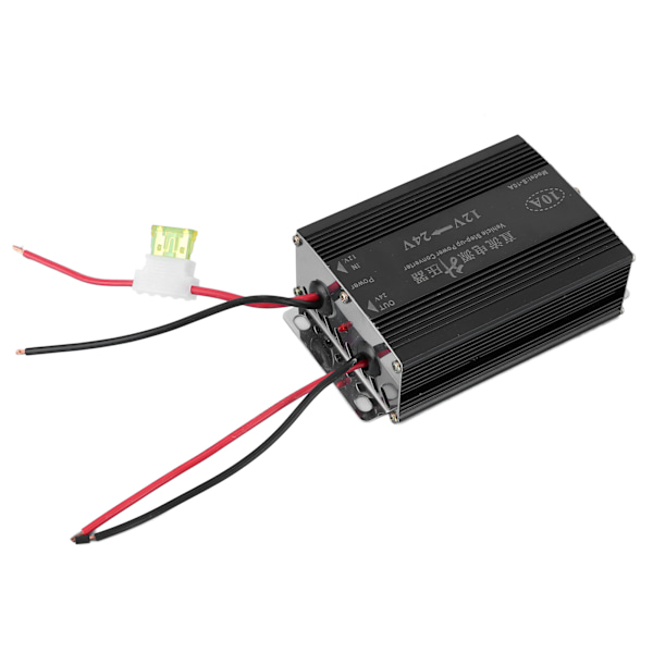 10A 12V til 24V Spenningsforsterker Bil Step Up Transformator for modifisering av lydnavigasjon