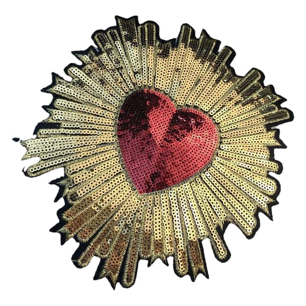 Broderte blomsterlapper Gradientmønster Hudvennlig stoff DIY-sylapper Strykelapper
