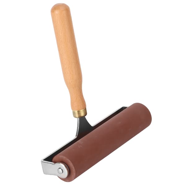 【NX】Brayer Blød Fleksibel Robust Holdbar Elastisk Gummirulle til Trykning Scrapbøger 15cm