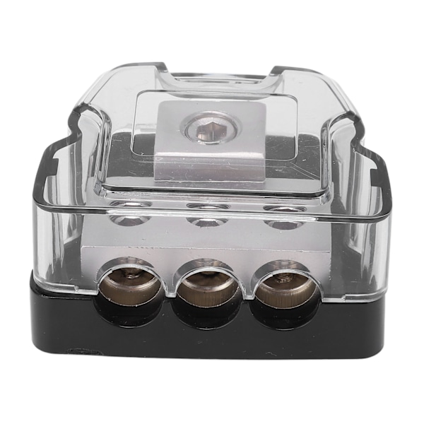 3-vejs strømfordelingsblok Jordfordeler Audio Splitter 0 Gauge ind 4 Gauge ud Universal til bil