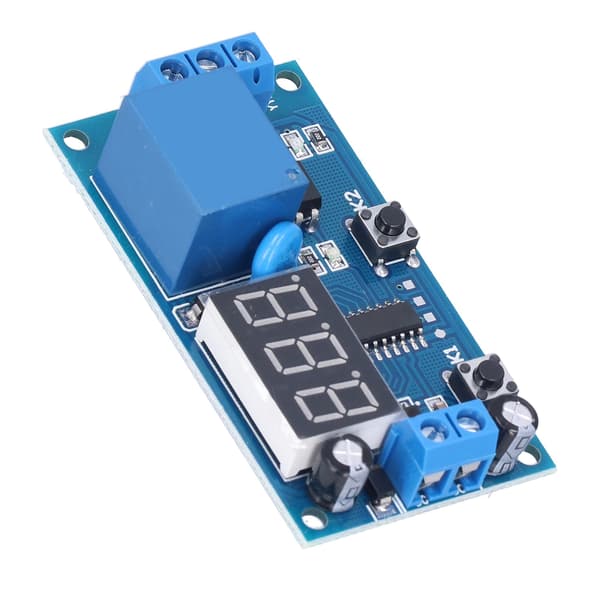 【NX】Tidsforsinkelsesrelé Timerkontrollmodul Justerbar Nedtelling Kontrollbryter 12V