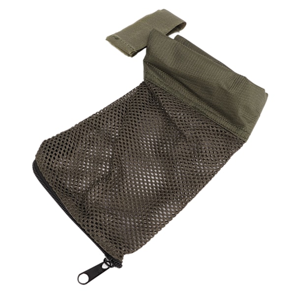 Patronfanger Jern Nylon Messing Quick Release Shell Vattert Mesh med Glidelås for jaktskyting OD Grønn