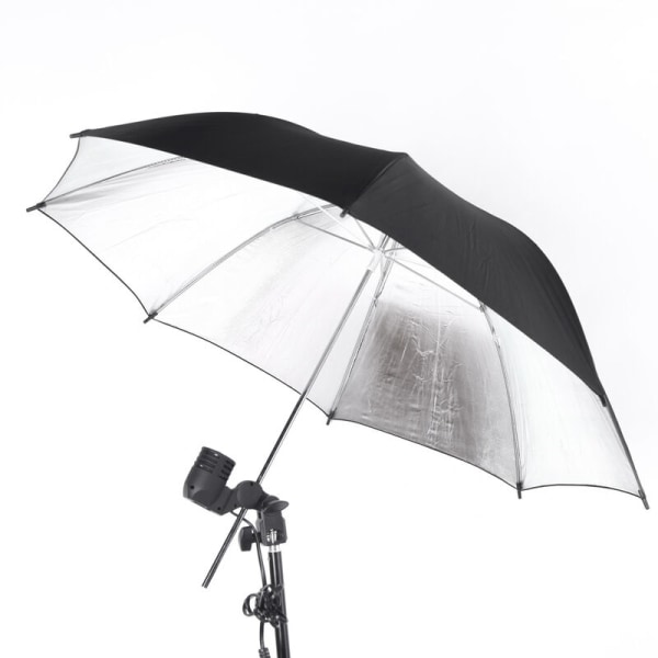 83cm 33in Studio Photo Strobe Flash Light Reflector Black Silver Parapluie, modell: noir &?argent