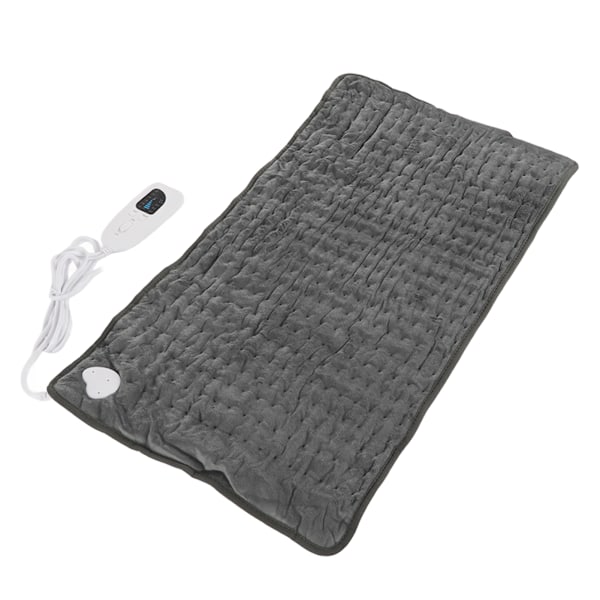 Sähköinen lämmitystyyny Selkäkivun lievittämiseen Kylmäkompressori Pitää lämpimänä Tummanharmaa Pesuvalmis lämmitystyyny 76x40cm UK-pistoke 220V