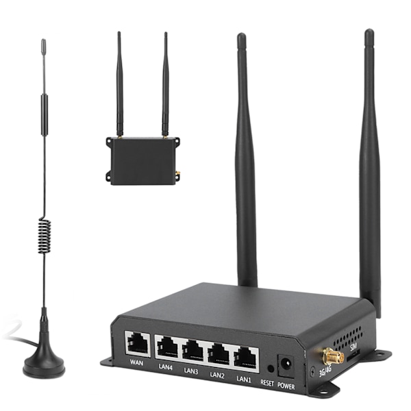 Trådløs Wifi-router 300m 4G LTE USB-modem Hotspot med SIM-kort CHU US-stik 100‑240V