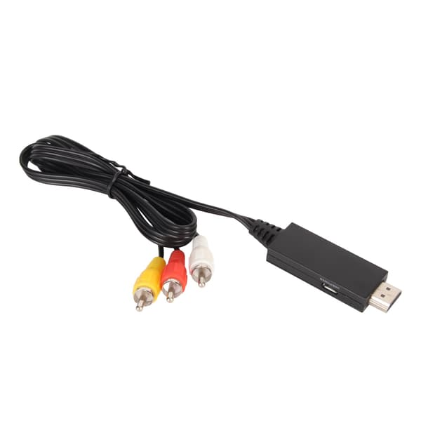 【NX】HD Multimedia Interface til RCA-konverter Profesjonell HD Multimedia Interface til AV-adapter for gammel TV-skjermprojektor 1 meter