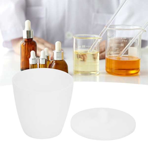 Laboratoriedegel Högformad PTFE-degelkopp med lock Experimentell tillbehör30ml
