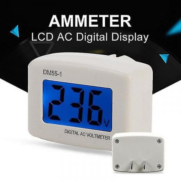 LCD Digital AC Voltmeter Eu Plugg