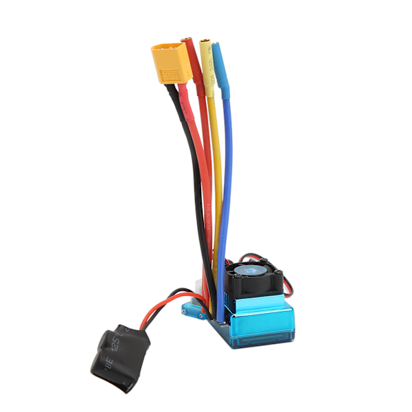 120A RC Brushless ESC Programmerbar Vanntett Støvtett 9-nivå Akselerasjon XT60 Plugg ESC for 1/10 1/8 RC bil