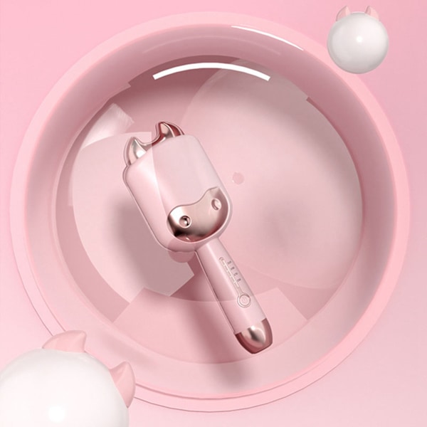 Koformet krøllejern Professionel 1,3 tommer temperaturjusterbar elektrisk hårcurlere Styling Tool Rosa