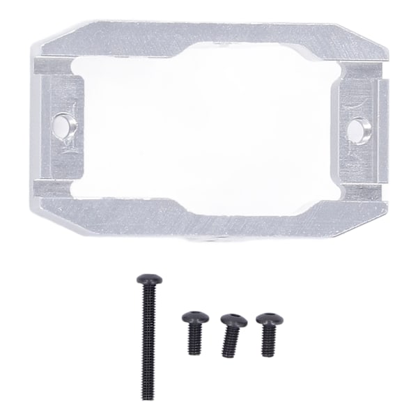 Aluminium Servo Fäste Aluminiumlegering Lätt Metall Servo Fäste för Traxxas 1/18 TRX4M RC Spårbil Silver