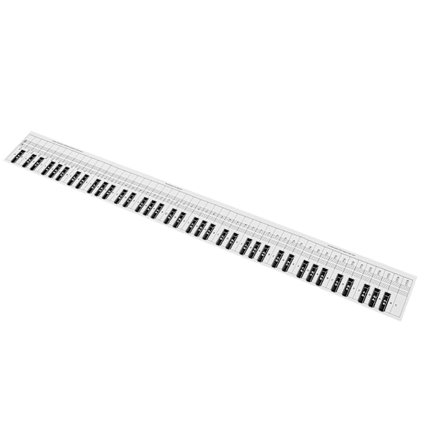 Piano Keyboard Notetabell 88 Tangenter Jämförelsetabell för övningar Bärbart bestruket papper