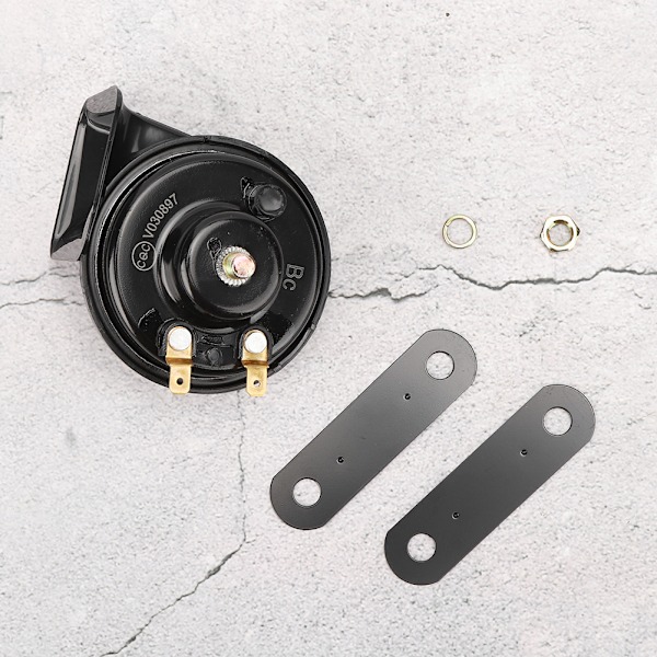 Universal bilhorn 12V 105dB Truck Dynamic Speaker Monofonisk snegl Sort Vandtæt