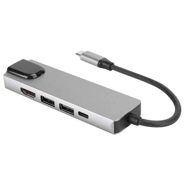 5-in-1 Type-C Hub HDMI-sovittimella 4K Type-C Gigabit Ethernet RJ45 laajennusporttiin