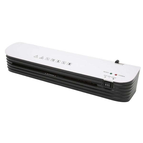 260W 9-tums varmkalllaminator för A4 ABS-lamineringsmaskin med anti-stockning med papperstrimmer Hörnrundare för lärare för skolan UK Plugg 220‑240V