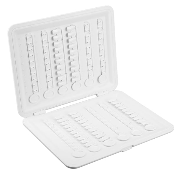 120 Farver Nail Color Display Book Demonterbar Snap On Design Nail Display Book med 120 stk Negletips Hvid til Manikyr