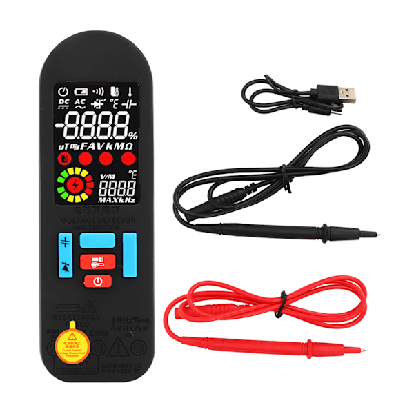 BSIDE A2X uppladdningsbar digital multimeter 6000 räkningar Smart automatisk voltmätare AC DC Ström Spänningsspänningsmätare