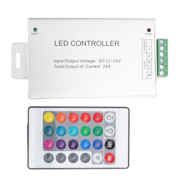 IR-fjernkontroll LED-lyslistmodul Stor effekt 24A trådløs RF-kontroll