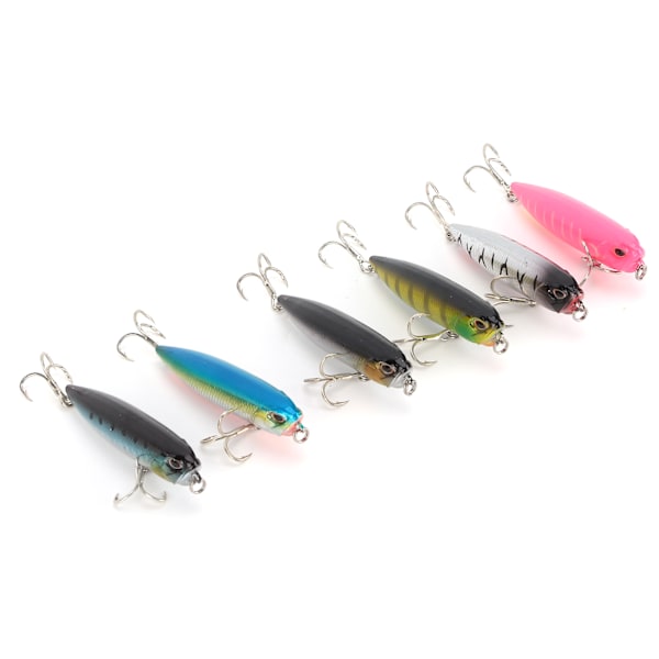 Topwater Pencil Fiskeagn Flydende Kunstig Blyant Hard Bait Fish Wobblers 3D Øjne