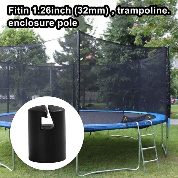 6 stk Trampolinekapsling stanghette 1,26 tommers stanghette for trampoline