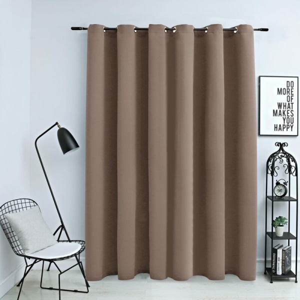 Pimennysverho metallirenkailla Taupe 290x245 cm