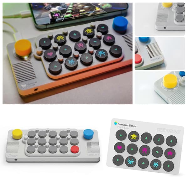 【NX】EASYPLAY1 Lomme Musik Keyboard Bærbart Bluetooth keyboard, MIDI-understøttelse, 10+ indbyggede instrumenter B