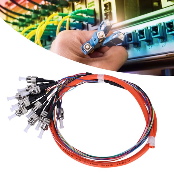 【NX】Fiber Pigtail Kabel 12 Kerner Multimode St UPC MM-0.9 til Netværkskommunikationssystem
