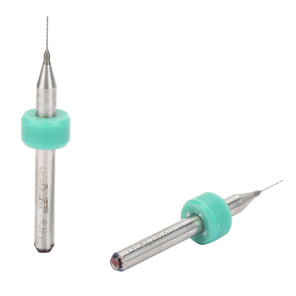 10 st höghårdhet mini hårdmetallborr set för tryckta kretskort CNC-gravyr (0,25 mm)
